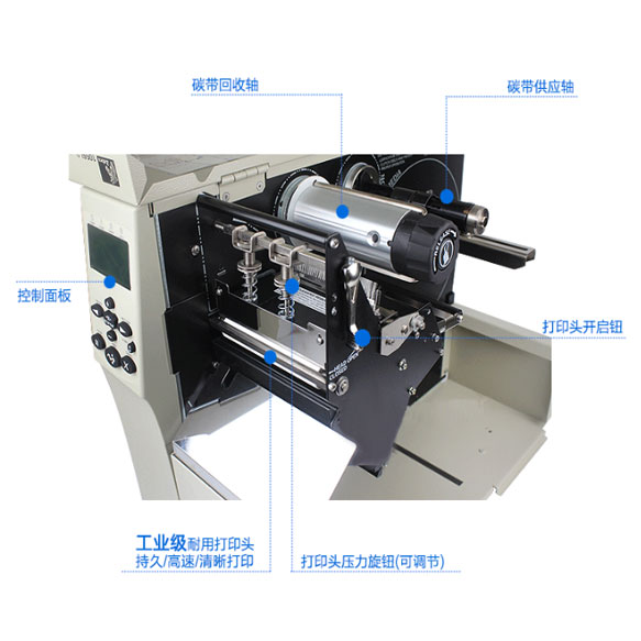 Zebra 105SLPlus 內(nei) 部結構