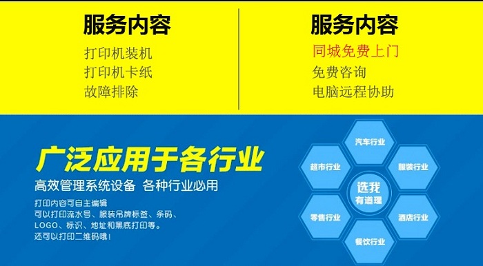 斑馬打印機應用行業(ye) 