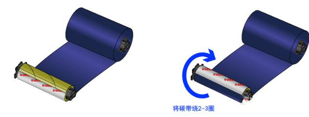 科誠g500標簽打印機碳帶更換