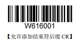允許添加結束符後綴CR