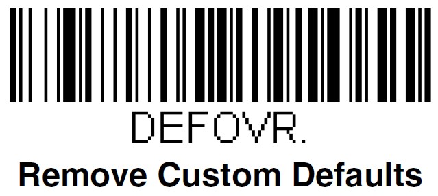 霍尼韋爾Honeywell 1902移動掃描槍清楚自定義(yi) 默認值